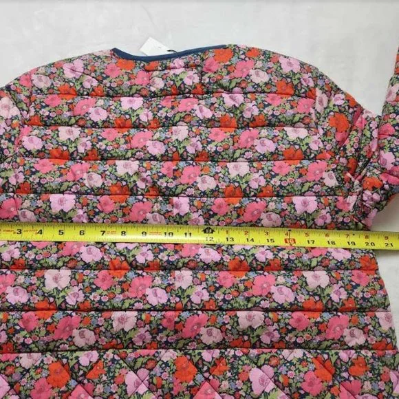 New women's S J Crew quilted lady jacket in Liberty Meadow Song floral - Picture 9 of 12